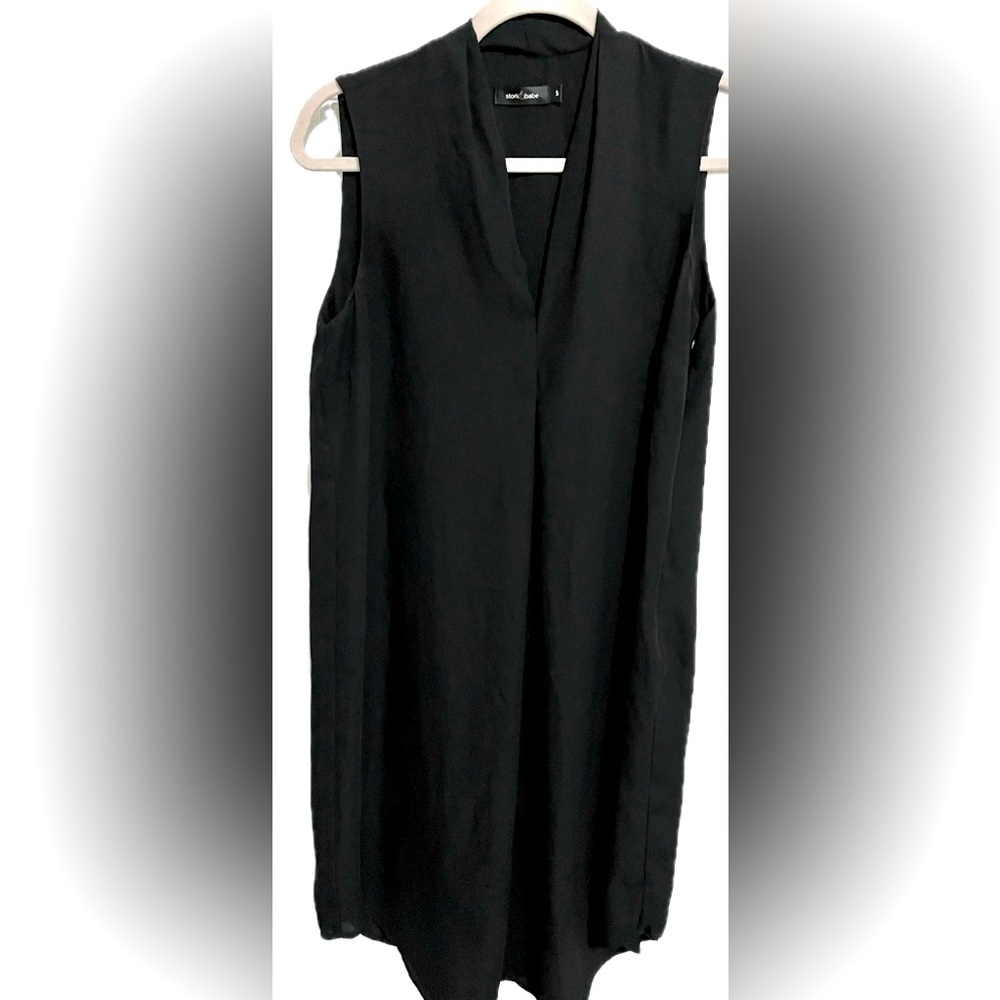Elegant Black Maternity Dress